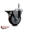 Service Caster 5'' Maroon Poly Wheel Swivel 7/16'' Grip Ring Stem Caster with Brake SCC-GR20S514-PPUB-MRN-PLB-716138 - alternate 4